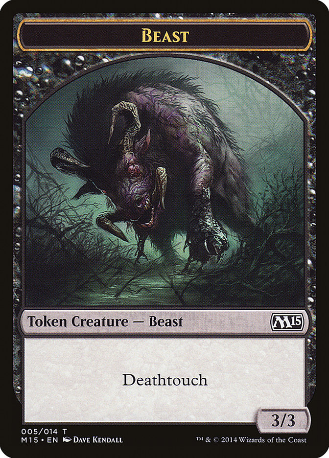 Beast (005/014) [Magic 2015 Tokens] | Dumpster Cat Games