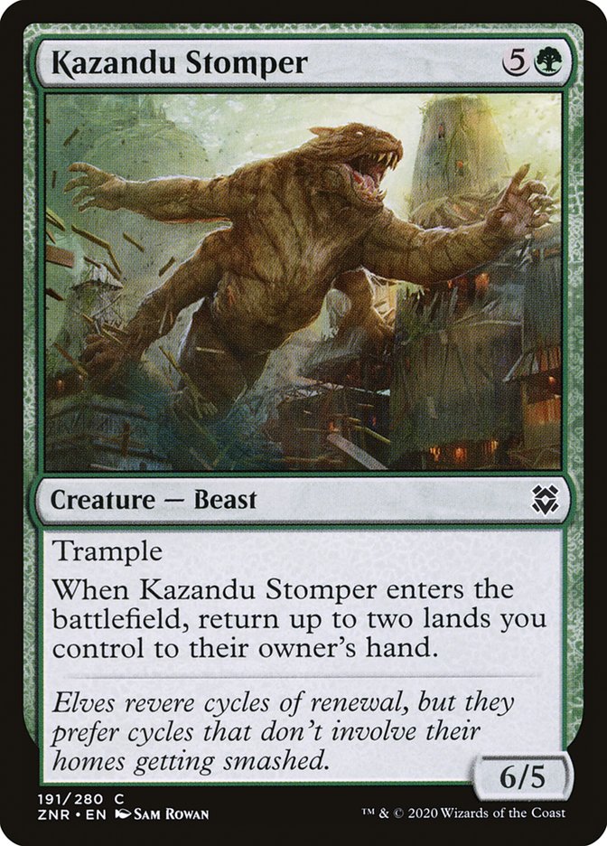 Kazandu Stomper [Zendikar Rising] | Dumpster Cat Games