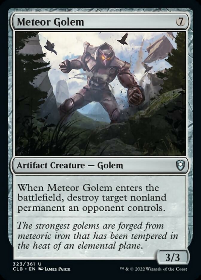 Meteor Golem [Commander Legends: Battle for Baldur's Gate] | Dumpster Cat Games