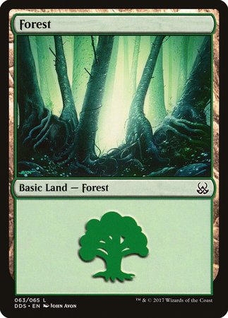 Forest (63) [Duel Decks: Mind vs. Might] | Dumpster Cat Games