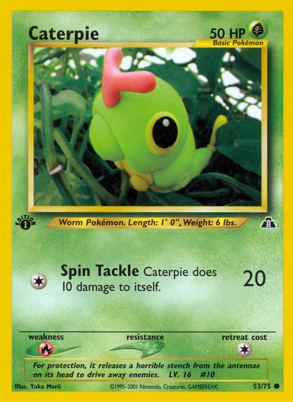 Caterpie (53/75) [Neo Discovery 1st Edition] | Dumpster Cat Games