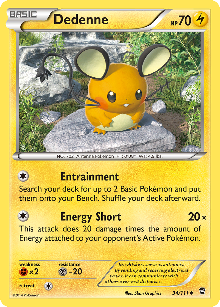 Dedenne (34/111) [XY: Furious Fists] | Dumpster Cat Games