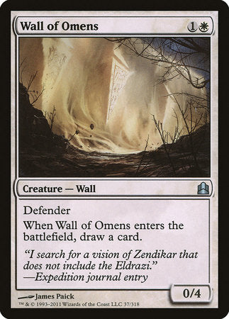 Wall of Omens [Commander 2011] | Dumpster Cat Games