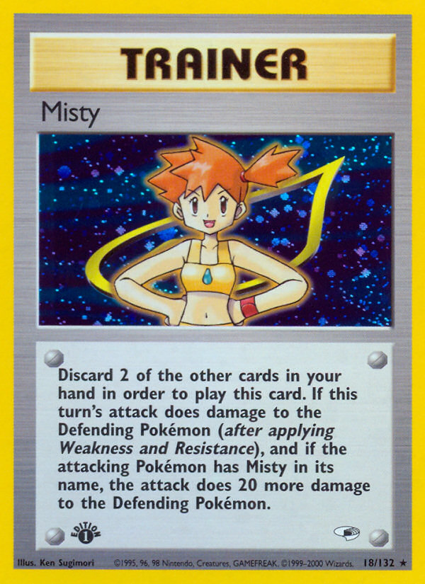 Misty (18/132) [Gym Heroes 1st Edition] | Dumpster Cat Games