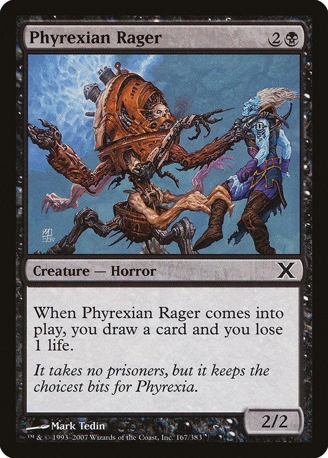 Phyrexian Rager [Tenth Edition] | Dumpster Cat Games