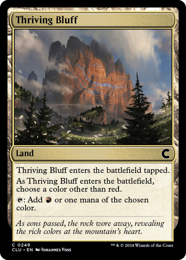 Thriving Bluff [Ravnica: Clue Edition] | Dumpster Cat Games