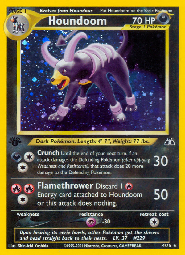 Houndoom (4/75) [Neo Discovery 1st Edition] | Dumpster Cat Games