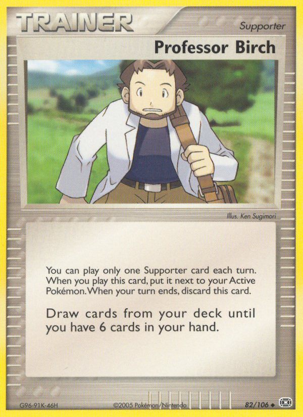 Professor Birch (82/106) [EX: Emerald] | Dumpster Cat Games