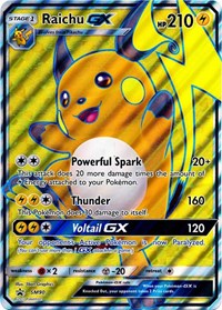 Raichu GX (SM90) (Jumbo Card) [Sun & Moon: Black Star Promos] | Dumpster Cat Games