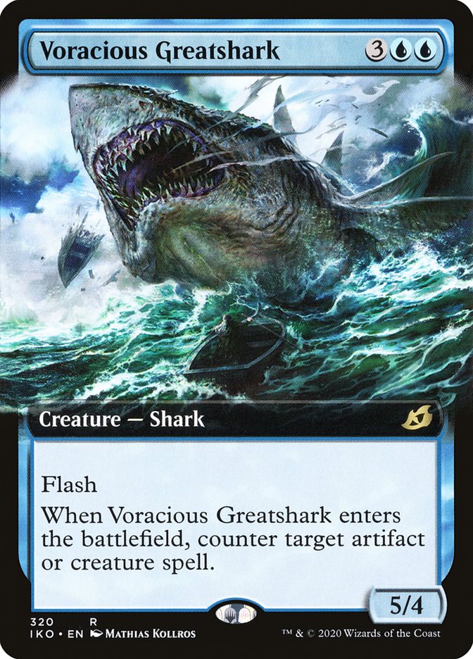 Voracious Greatshark (Extended Art) [Ikoria: Lair of Behemoths] | Dumpster Cat Games