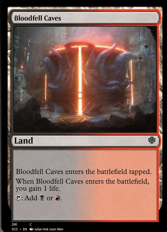 Bloodfell Caves [Starter Commander Decks] | Dumpster Cat Games