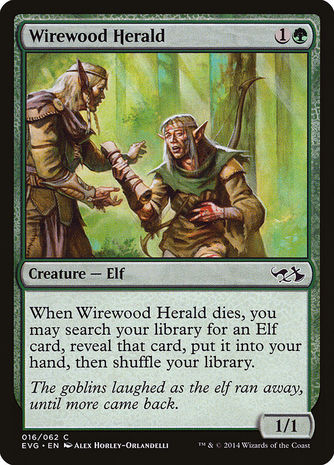 Wirewood Herald (Elves vs. Goblins) [Duel Decks Anthology] | Dumpster Cat Games