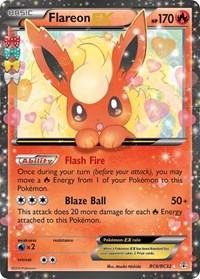 Flareon EX (RC6/RC32) [Generations: Radiant Collection] | Dumpster Cat Games