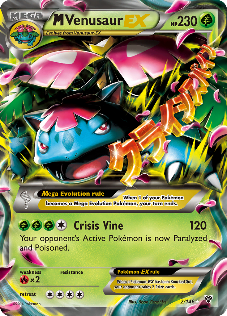 M Venusaur EX (2/146) [XY: Base Set] | Dumpster Cat Games