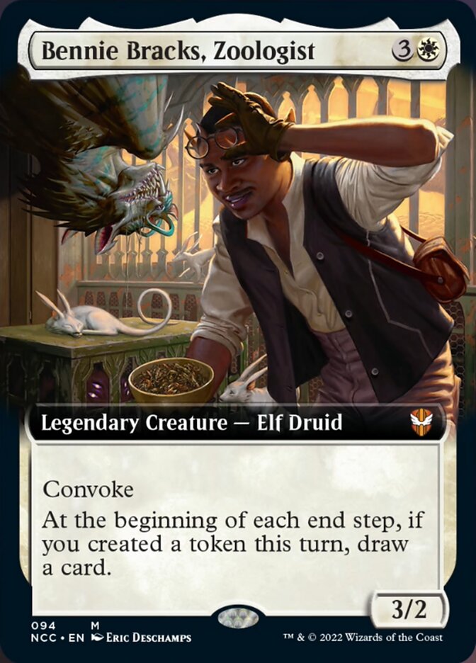 Bennie Bracks, Zoologist (Extended Art) [Streets of New Capenna Commander] | Dumpster Cat Games