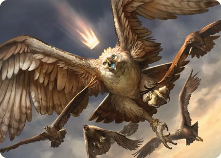 Gwaihir, Greatest of the Eagles Art Card [The Lord of the Rings: Tales of Middle-earth Art Series] | Dumpster Cat Games