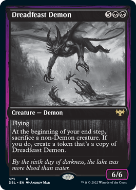 Dreadfeast Demon [Innistrad: Double Feature] | Dumpster Cat Games