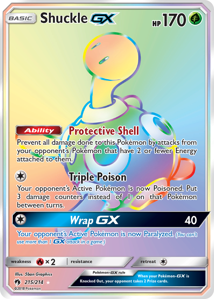 Shuckle GX (215/214) [Sun & Moon: Lost Thunder] | Dumpster Cat Games