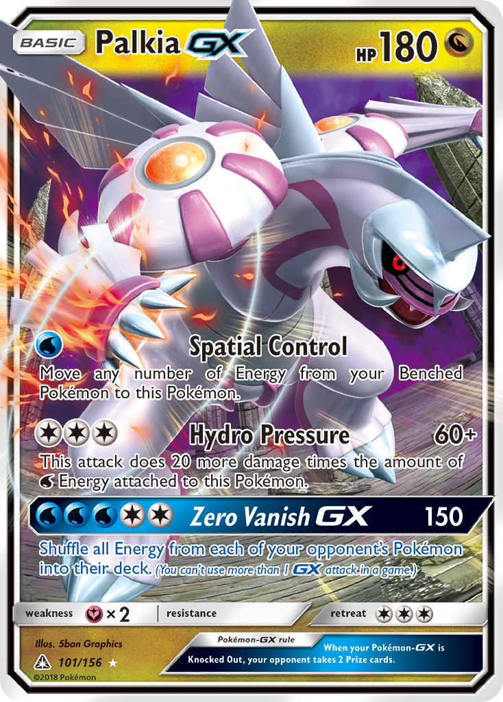 Palkia GX (101/156) [Sun & Moon: Ultra Prism] | Dumpster Cat Games