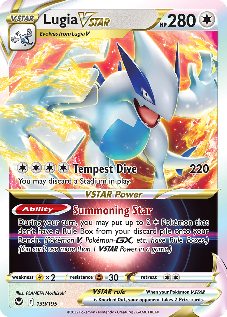 Lugia VSTAR (139/195) (Jumbo Card) [Sword & Shield: Silver Tempest] | Dumpster Cat Games