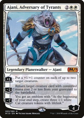 Ajani, Adversary of Tyrants [Core Set 2019] | Dumpster Cat Games