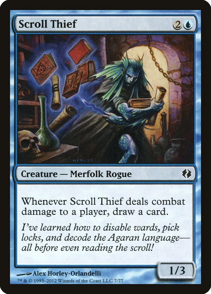 Scroll Thief [Duel Decks: Venser vs. Koth] | Dumpster Cat Games