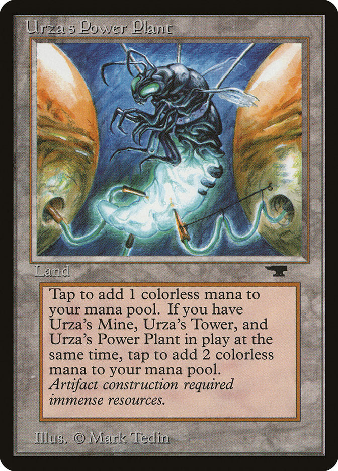 Urza's Power Plant (Insect) [Antiquities] | Dumpster Cat Games