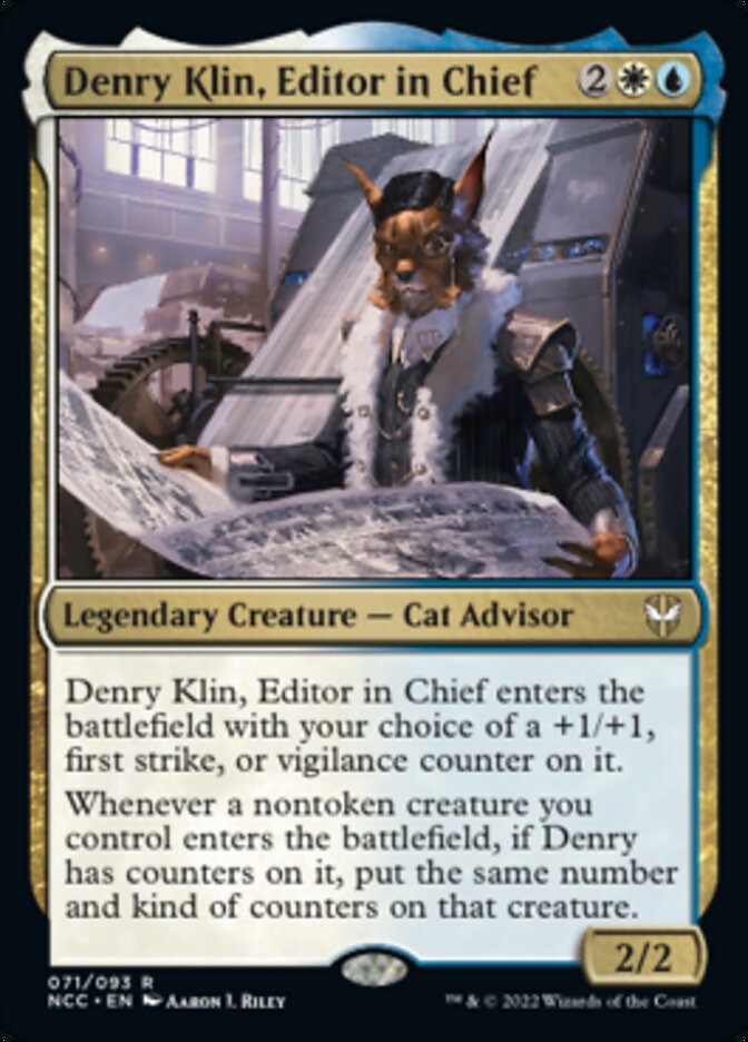 Denry Klin, Editor in Chief [Streets of New Capenna Commander] | Dumpster Cat Games