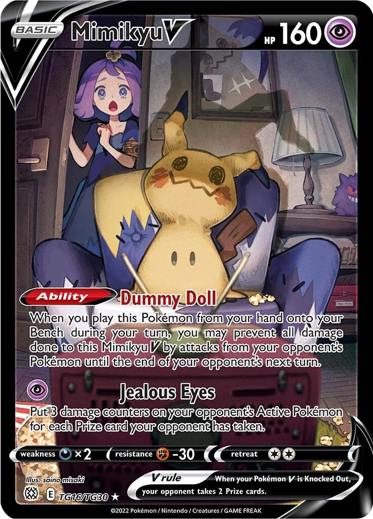 Mimikyu V (TG16/TG30) [Sword & Shield: Brilliant Stars] | Dumpster Cat Games