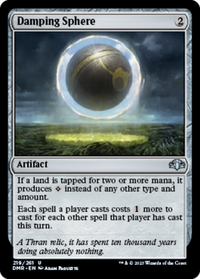 Damping Sphere [Dominaria Remastered] | Dumpster Cat Games