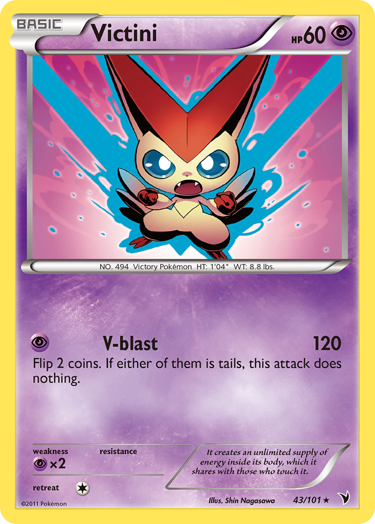 Victini (43/101) [Black & White: Noble Victories] | Dumpster Cat Games