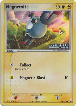 Magnemite (74/113) (Stamped) [EX: Delta Species] | Dumpster Cat Games