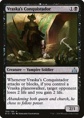 Vraska's Conquistador [Rivals of Ixalan] | Dumpster Cat Games