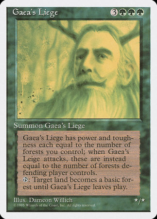 Gaea's Liege [Fourth Edition] | Dumpster Cat Games