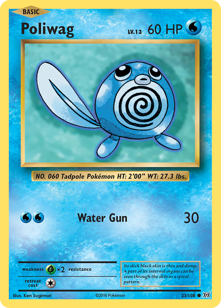 Poliwag (23/108) [XY: Evolutions] | Dumpster Cat Games