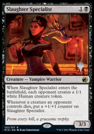 Slaughter Specialist (Promo Pack) [Innistrad: Midnight Hunt Promos] | Dumpster Cat Games