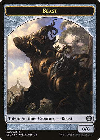 Beast Token (001) [Kaladesh Tokens] | Dumpster Cat Games