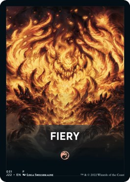 Fiery Theme Card [Jumpstart 2022 Front Cards] | Dumpster Cat Games