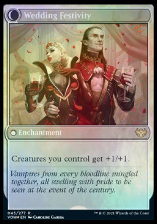 Wedding Announcement // Wedding Festivity [Innistrad: Crimson Vow Prerelease Promos] | Dumpster Cat Games