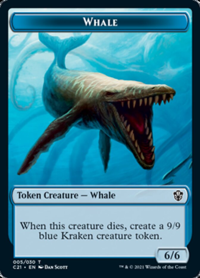 Beast (010) // Whale Token [Commander 2021 Tokens] | Dumpster Cat Games