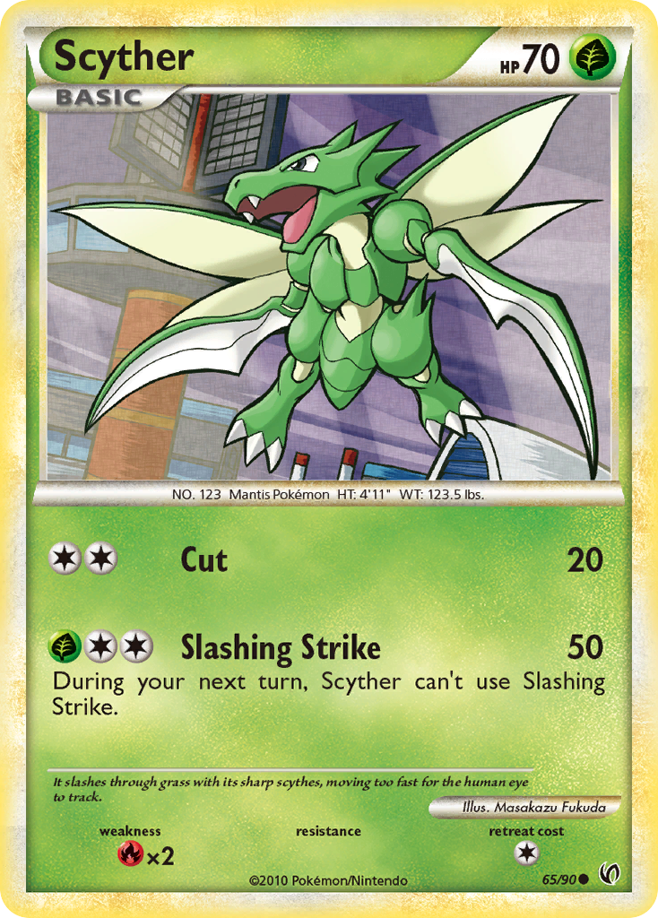 Scyther (65/90) [HeartGold & SoulSilver: Undaunted] | Dumpster Cat Games