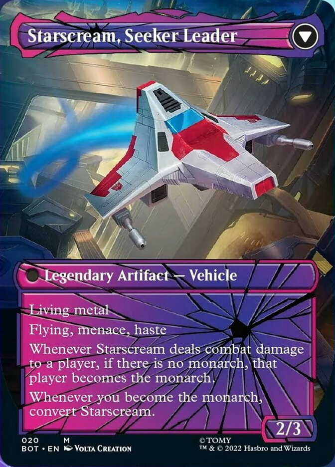 Starscream, Power Hungry // Starscream, Seeker Leader (Shattered Glass) [Universes Beyond: Transformers] | Dumpster Cat Games