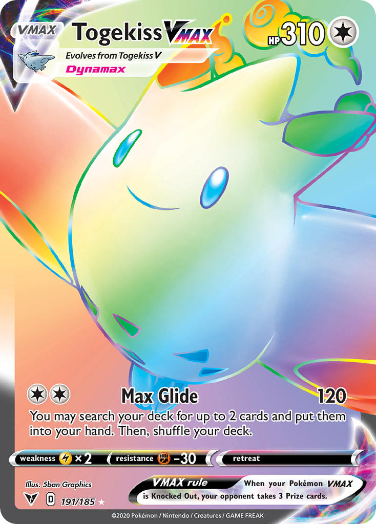 Togekiss VMAX (191/185) [Sword & Shield: Vivid Voltage] | Dumpster Cat Games