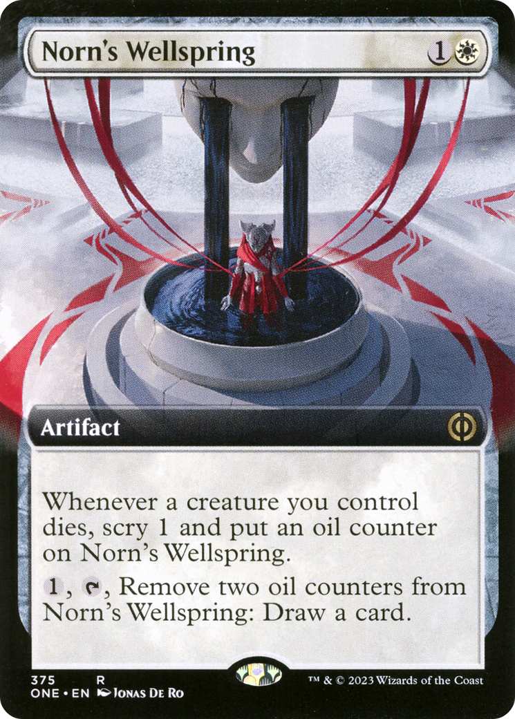 Norn's Wellspring (Extended Art) [Phyrexia: All Will Be One] | Dumpster Cat Games