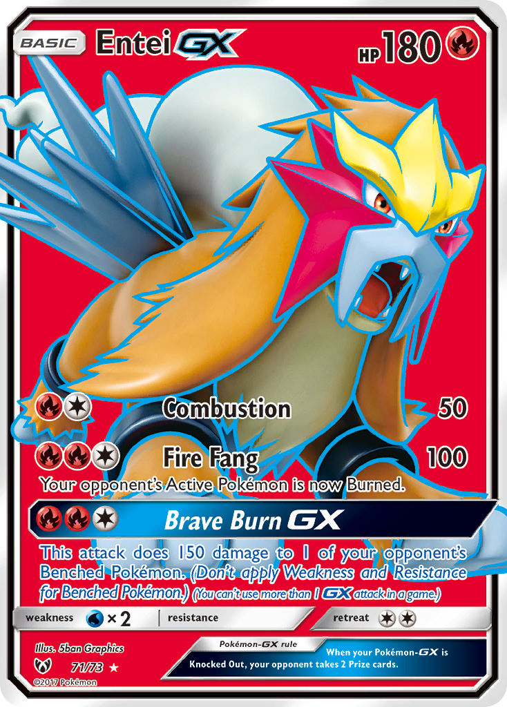 Entei GX (71/73) [Sun & Moon: Shining Legends] | Dumpster Cat Games