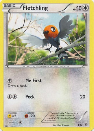 Fletchling (1/30) [XY: Trainer Kit 1 - Bisharp] | Dumpster Cat Games