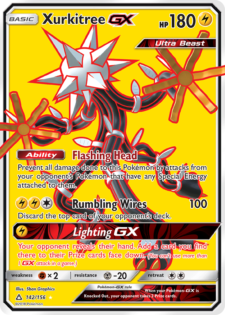 Xurkitree GX (142/156) [Sun & Moon: Ultra Prism] | Dumpster Cat Games