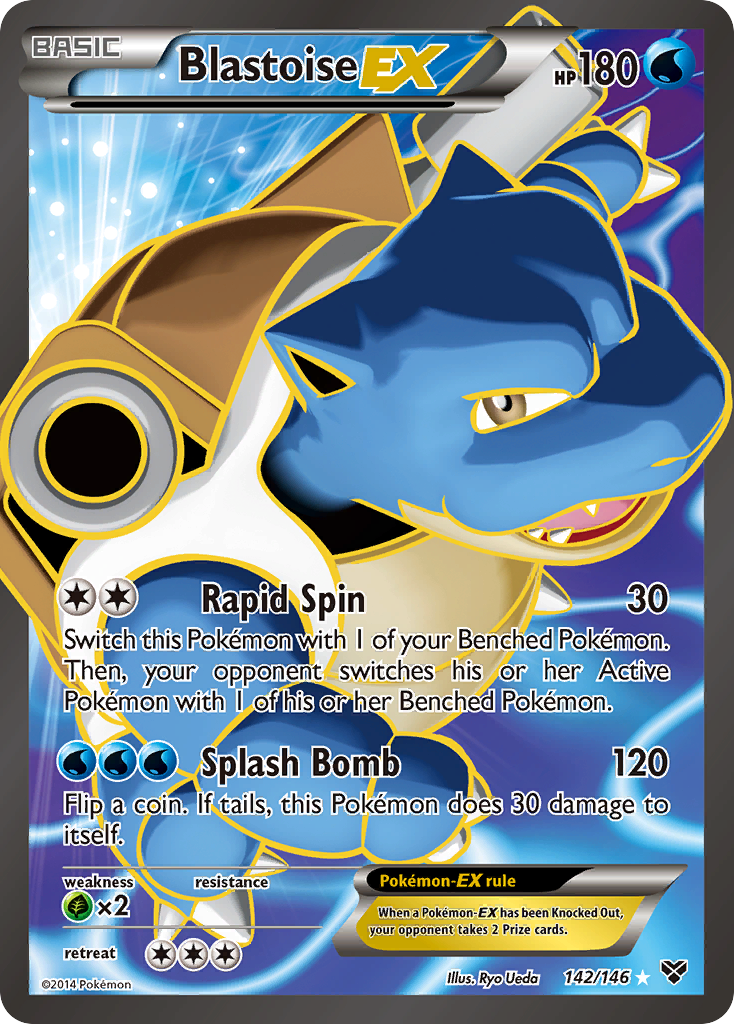 Blastoise EX (142/146) [XY: Base Set] | Dumpster Cat Games