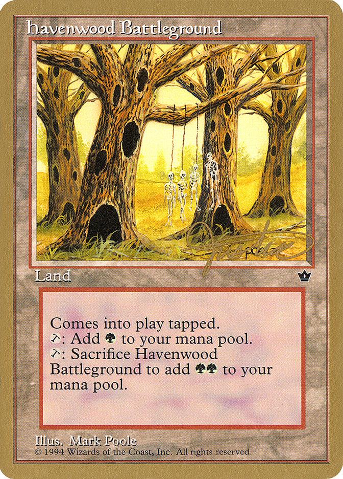 Havenwood Battleground (Mark Justice) [Pro Tour Collector Set] | Dumpster Cat Games