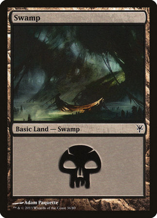 Swamp (36) [Duel Decks: Sorin vs. Tibalt] | Dumpster Cat Games